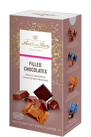 Anthon Berg Filled Chocolates Single Wrapped Chocolate Pralines 330г