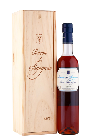 Bas Armagnac Baron de Sigognac 1969 40% 0,7л (wood.box)
