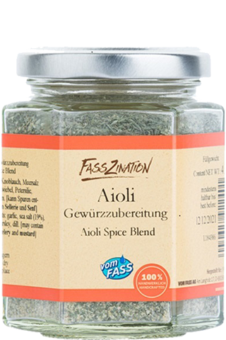 Aioli Gewürzzubereitung spice preparation 120г glass, FassZination