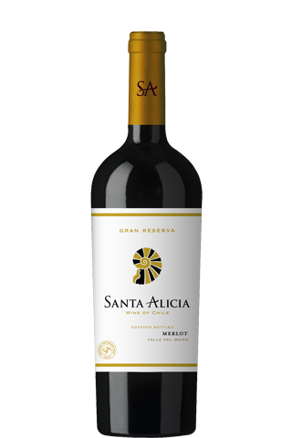 Santa Alicia Gran Reserva Valle del Maipo Merlot 2019 14% 0,75л