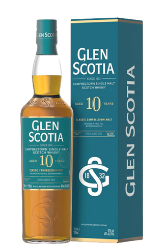 Glen Scotia Aged 10 Years Single Malt 40% 0,7л (к/кор)