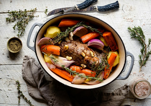 Pot-au-feu (Потофё) с курицей