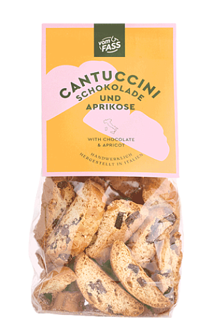 Cantuccini mit Schokolade und Aprikose 200г